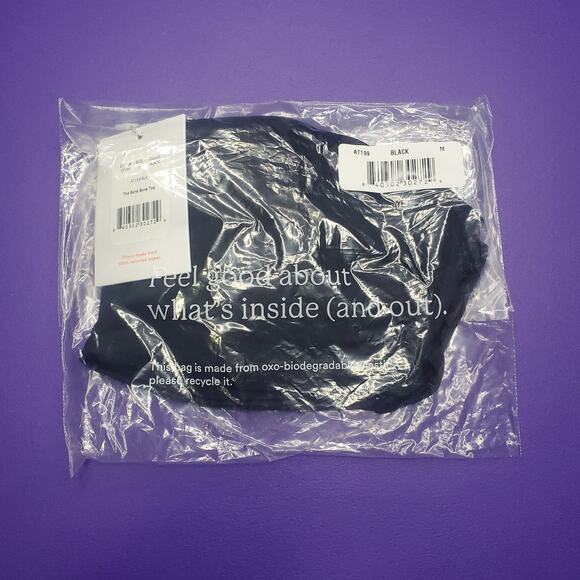 Andie Swim The Bora Bora Bandeau Bikini Top Black Women's Size Medium NEW - Picture 5 of 10